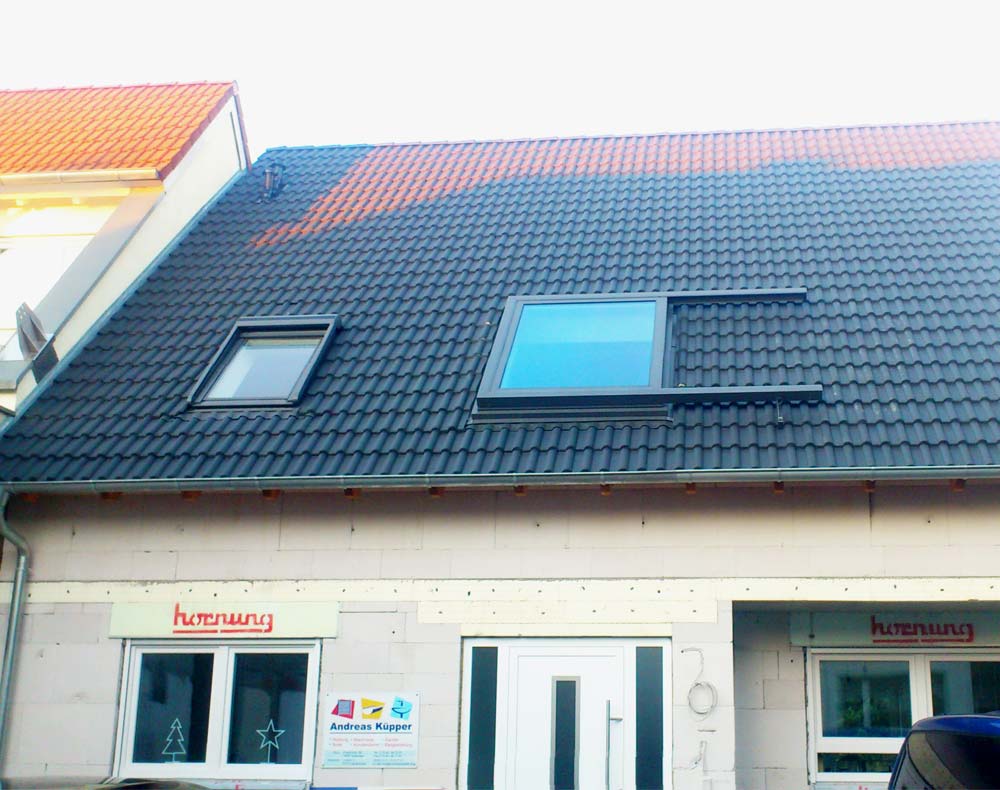 In Kombination mit einem klassichen Dachfenster
